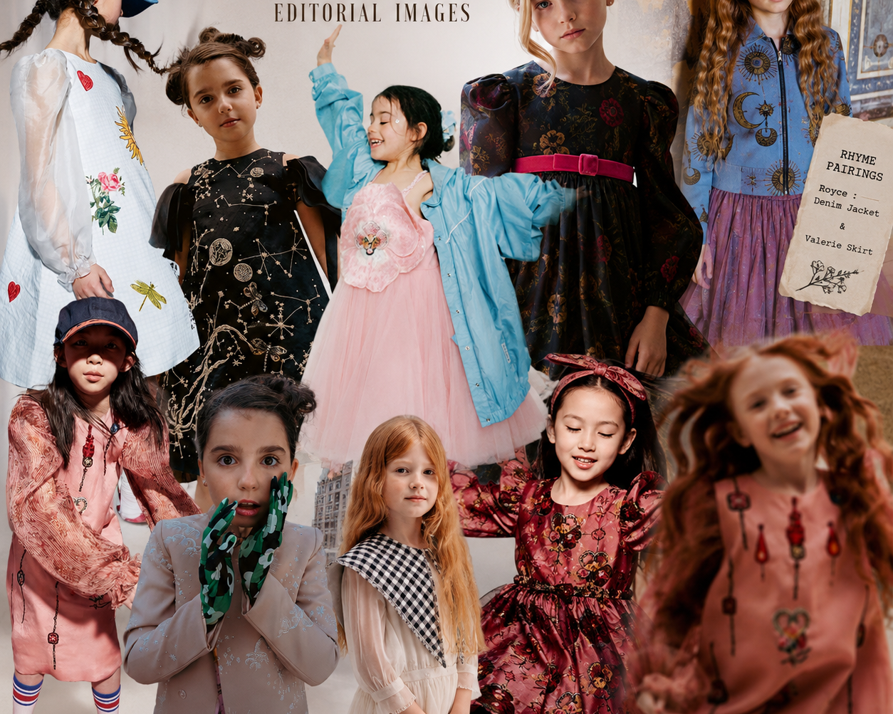 Rhyme Kids featured across international press — Milk Magazine, Scimparello, Magie des Enfants, Junior Style and Meraki Magazine