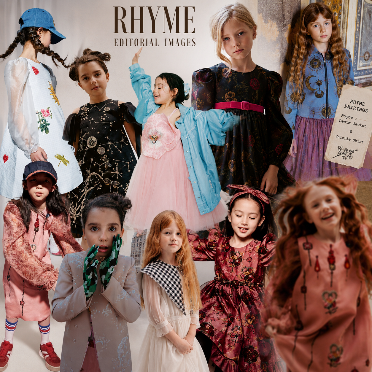 Rhyme Kids featured across international press — Milk Magazine, Scimparello, Magie des Enfants, Junior Style and Meraki Magazine