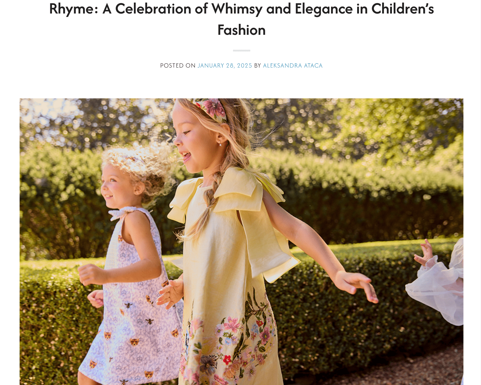 Press Release - Introducing Rhyme by Rupamani