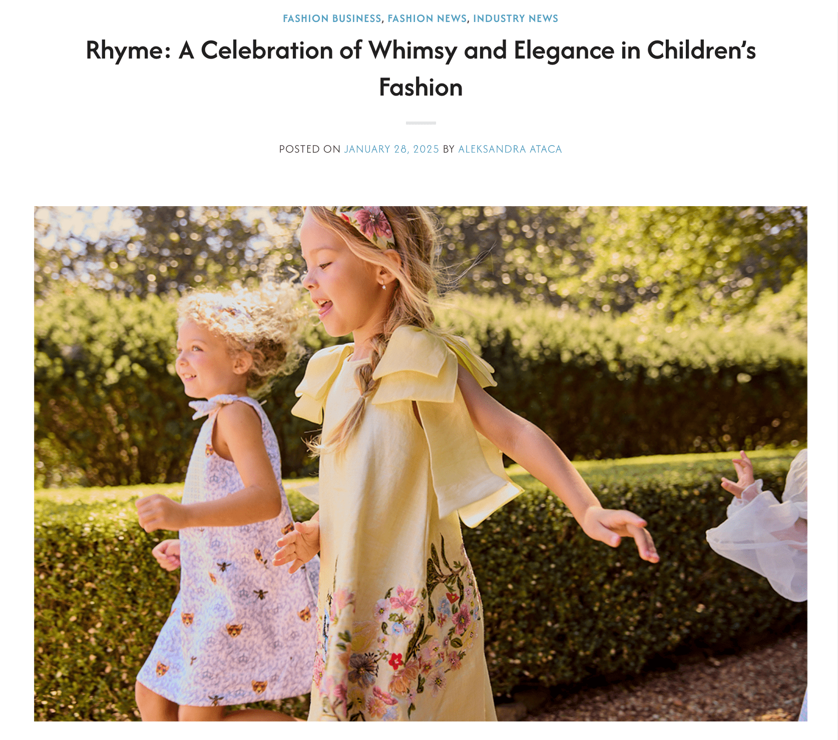 Press Release - Introducing Rhyme by Rupamani