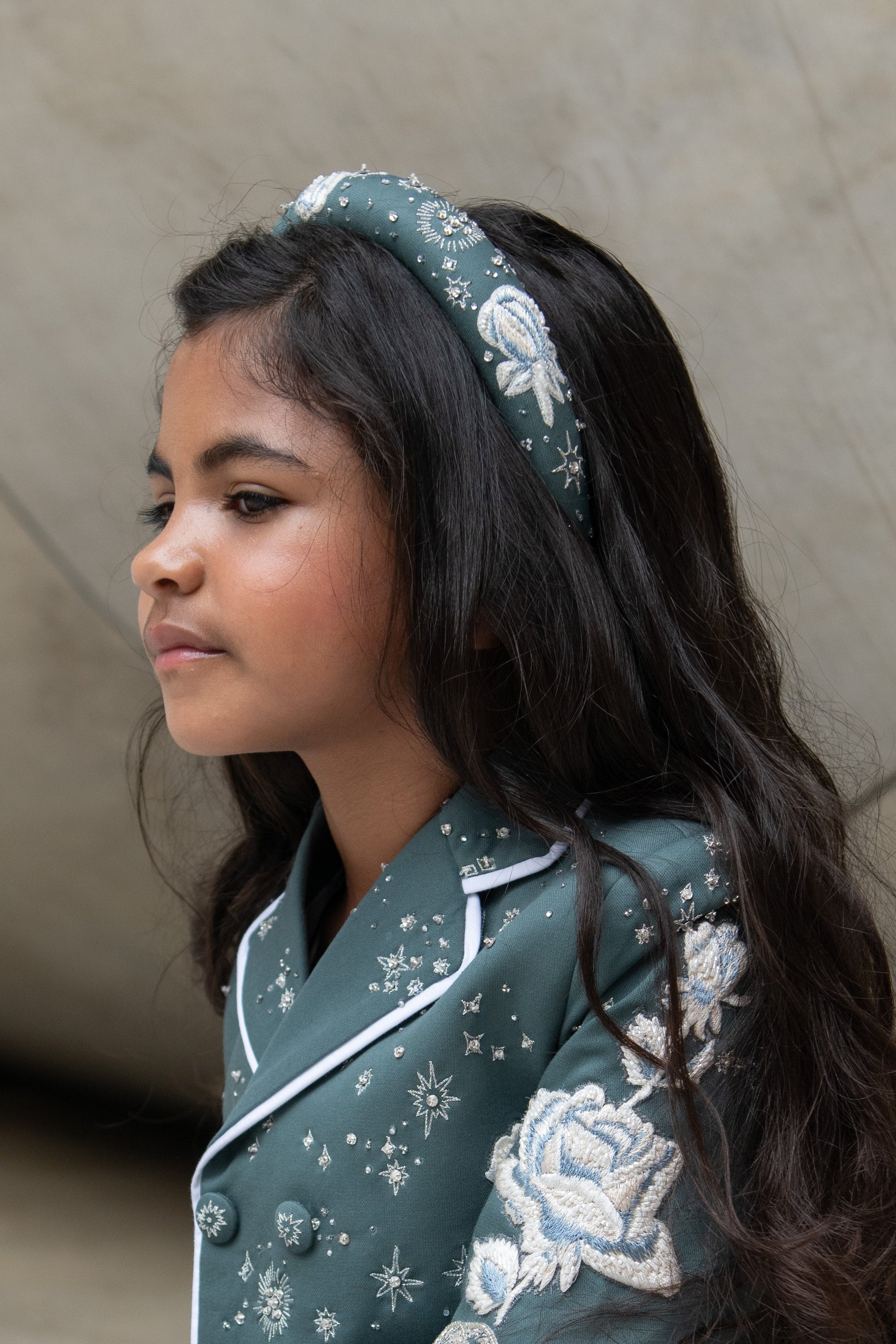 Olivia Headband Teal Blue