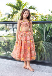 Pippa girls set lifestyle photo — luxury children's occasion wear by Rhyme Kids